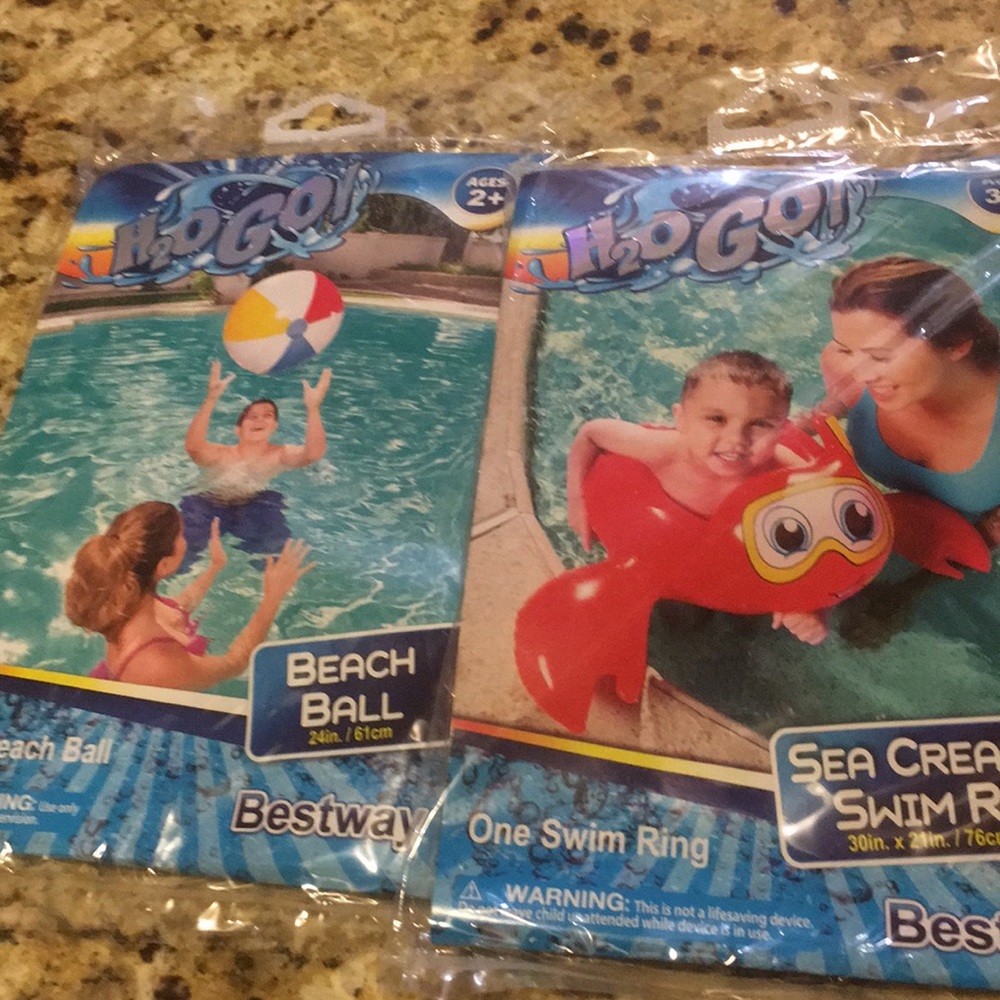 Lobster Swim ring W/Matching Beach Ball NEW CUTE💦